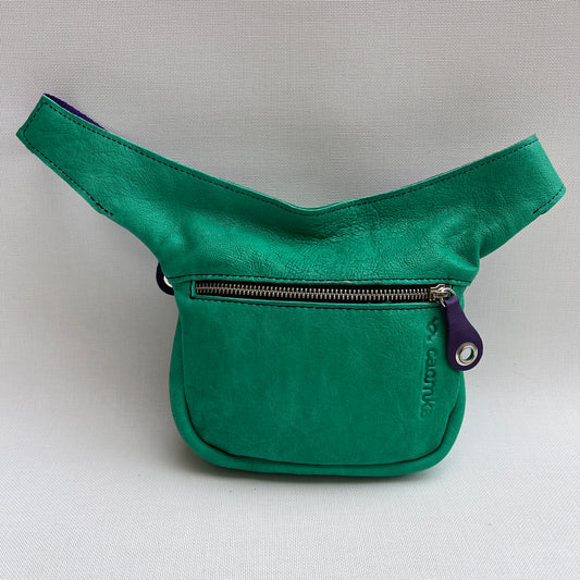Mini Special Green Embossed · Piel natural BioCuir® · Pieza Única Núm. 13898