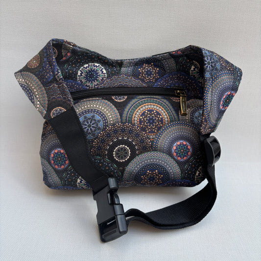 Riñonera "Fantasy Mandalas" + Bolsillo trasero · Pieza Única Núm. 18045