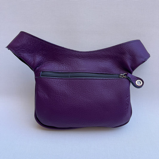 Riñonera "Special Purple & Silvered" · Piel - Cuero · Pieza Exclusiva Núm. 15540