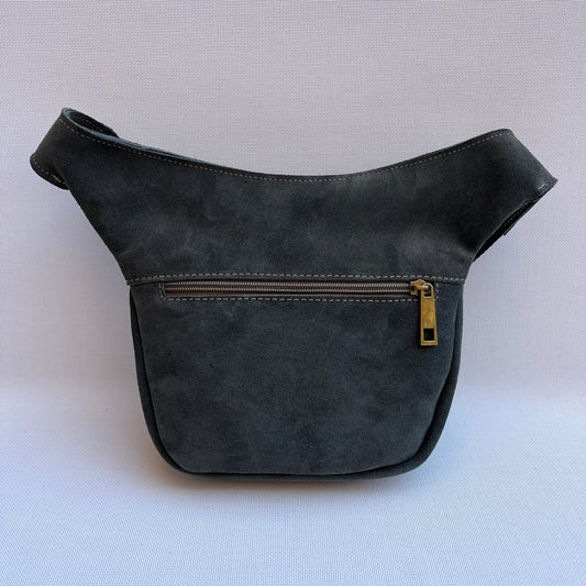 Riñonera "Mini Green & Kaki" · Piel Serraje · Pieza Exclusiva Núm. 14749