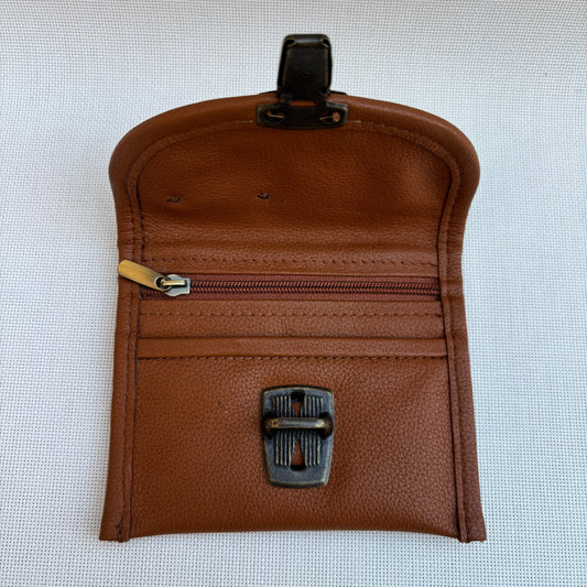 CAOMKA Coin Holder Natural BioCuir® Leather Exclusive Piece No. 12375