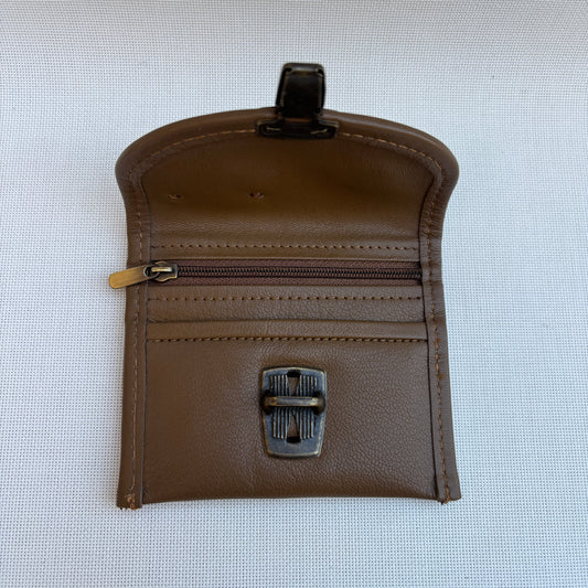 CAOMKA Coin Holder Natural BioCuir® Leather Exclusive Piece No. 12375