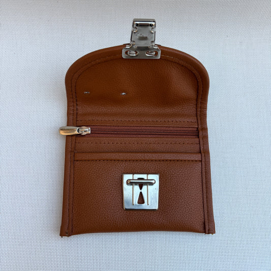 CAOMKA Coin Holder Natural BioCuir® Leather Exclusive Piece No. 12375