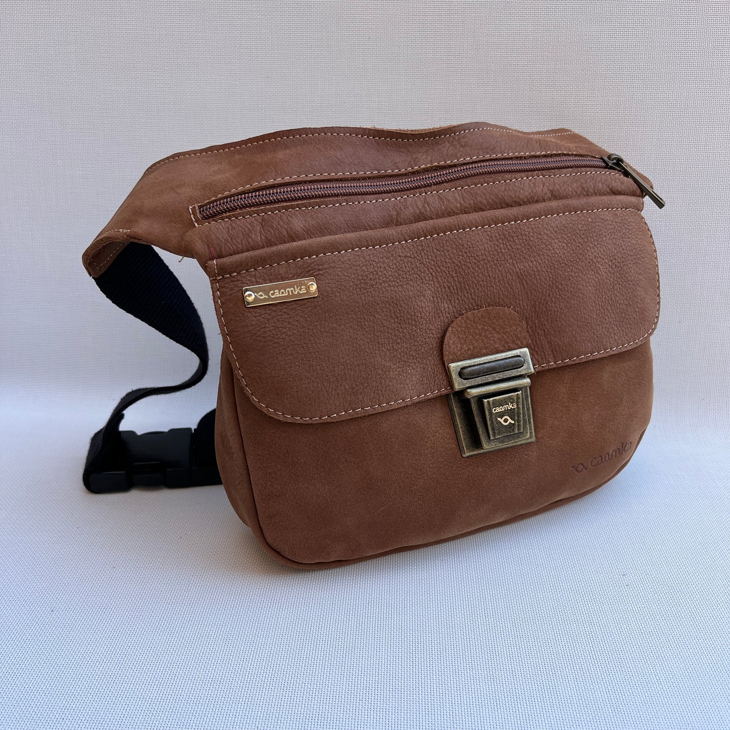 Riñonera "Camel" · Piel Serraje · Pieza Exclusiva Núm. 14757