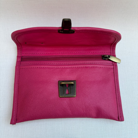CAOMKA Flat Coin Purse Natural BioCuir® Leather Exclusive Piece No. 13177