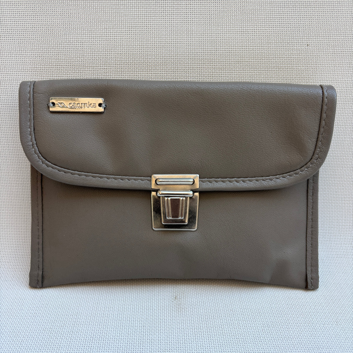 CAOMKA Flat Coin Purse Natural BioCuir® Leather Exclusive Piece No. 13177