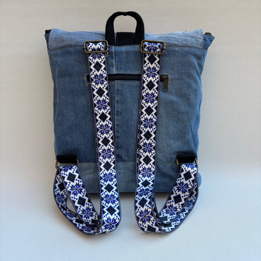 Mochila Top Caomka Recycled ♻️ Jeans · Pieza Única 16473
