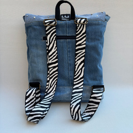 Mochila Top Caomka Recycled ♻️ Jeans · Pieza Única 16476