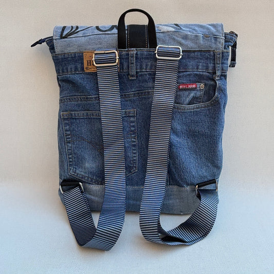 Mochila Top Caomka Recycled ♻️ Jeans · Pieza Única 16479