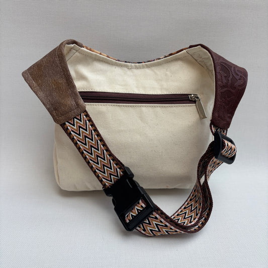 Riñonera "Elegant Art Top" + Bolsillo trasero · Pieza Única Núm. 17309