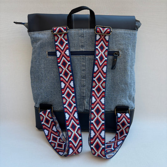 Mochila Top Caomka Recycled ♻️ Jeans · Pieza Única 16678