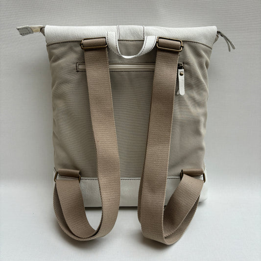 Mochila Top Caomka · Piel + loneta · Pieza Exclusiva 15592
