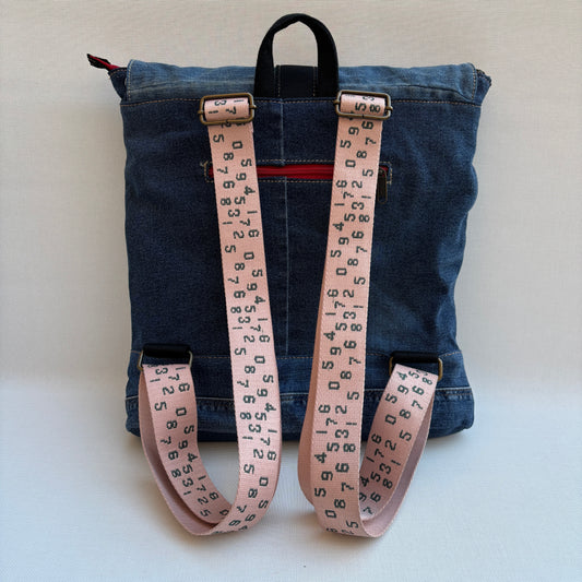 (40% DTO.) Mochila Top Caomka Recycled ♻️ Jeans · Pieza Única 16683