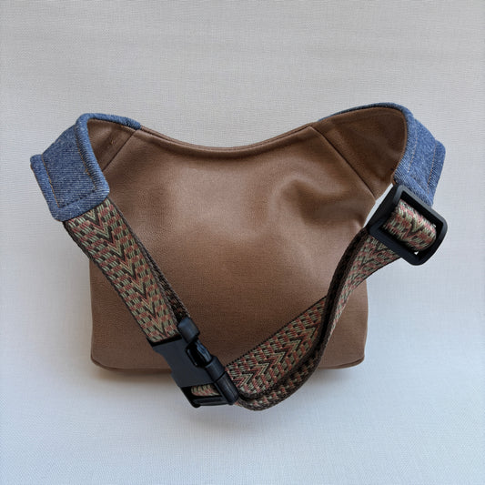 Riñonera "Elegant Cork Jeans Top" · Polipiel · Pieza Única Núm. 17315