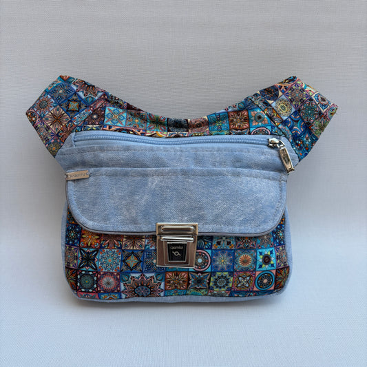 Riñonera "Mandalas Top" + Bolsillo trasero · Pieza Única Núm. 17340