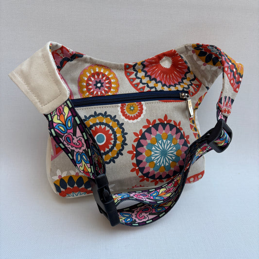 Riñonera "Special Beige Mandalas Top" + Bolsillo trasero · Pieza Única Núm. 17341