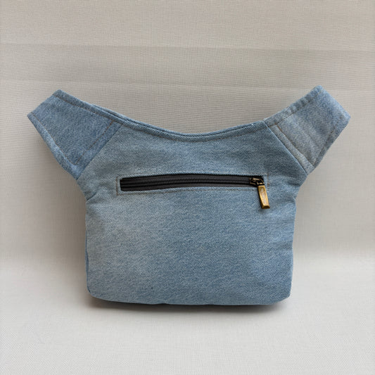 Riñonera "Special ♻️ Jeans Recycled ♻️ " + Bolsillo trasero con cremallera · Pieza Única Núm. 18939