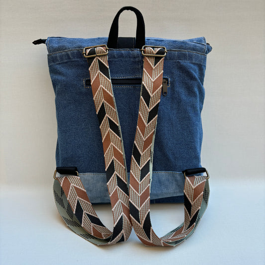 Mochila Top Caomka Recycled ♻️ Jeans · Pieza Única 15686