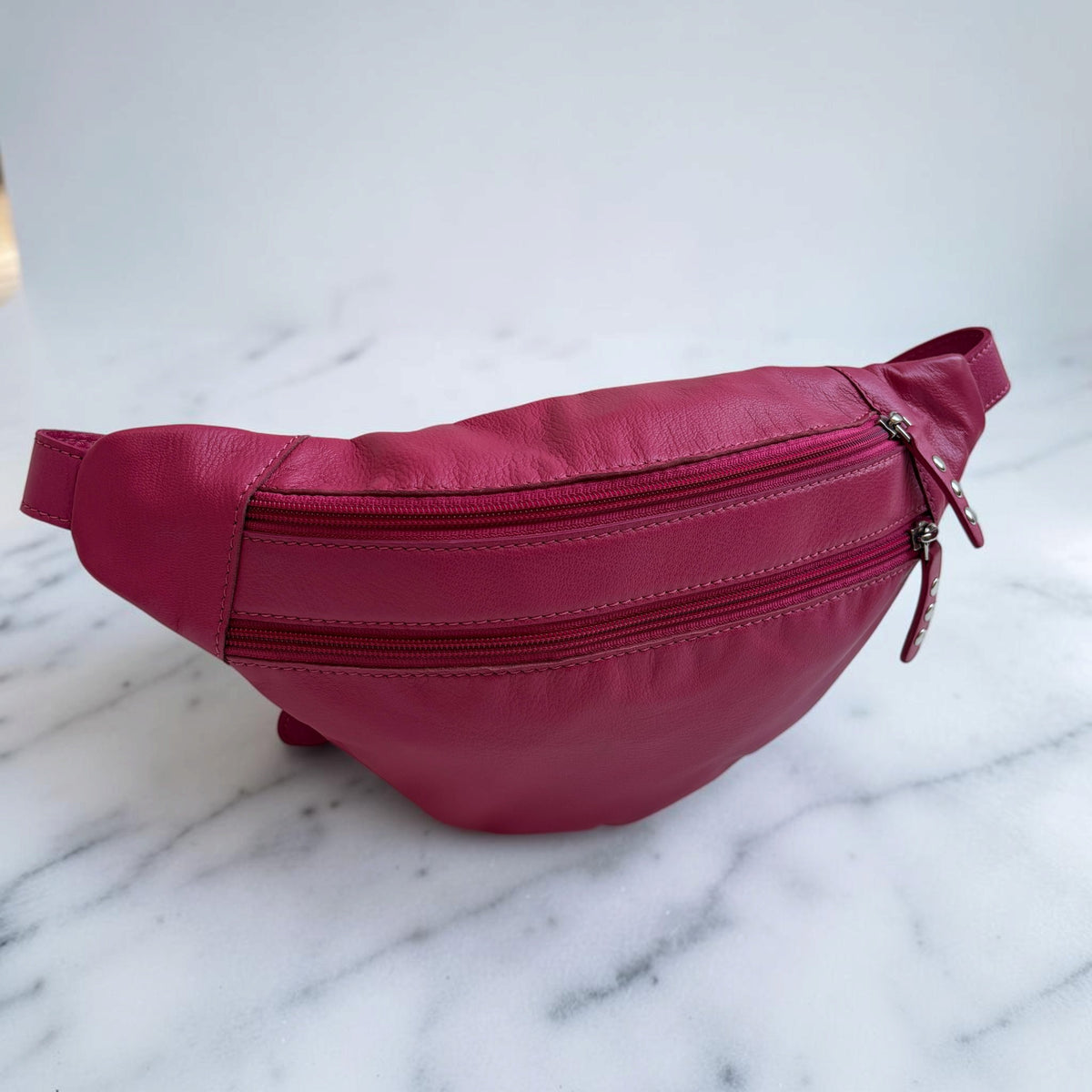 Premium Retro Chic Green BioCuir® Natural Leather Exclusive Piece No. 12639