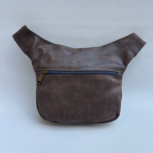 Riñonera Mini "Special Jeans" Taupe · Piel · Pieza Exclusiva Núm. 17350