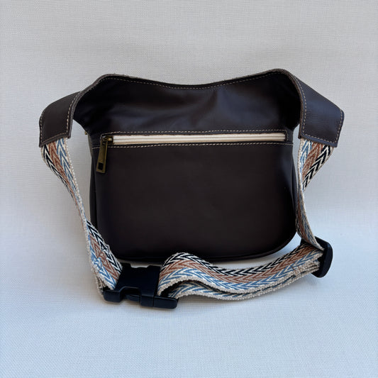 Riñonera "Special Brown Spring" Marrón/Beige · Piel · Pieza Exclusiva Núm. 17394