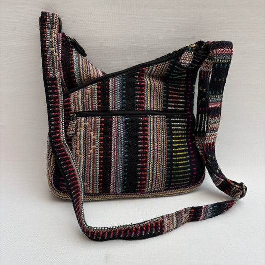 Bolso Bandolera Súper Caomka "Tribal Night Spark" · Pieza Única Núm. 18803