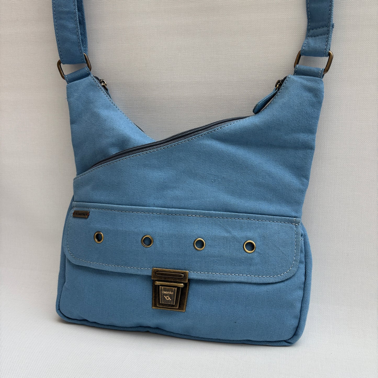 Bolso Bandolera Súper Caomka "Blue Horizon Calm" · Pieza Única Núm. 18801