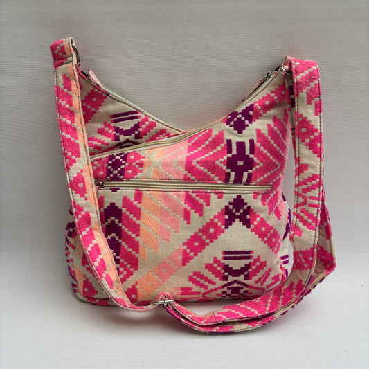 Bolso Bandolera Súper Caomka "Pink Desert Fire" · Pieza Única Núm. 18800