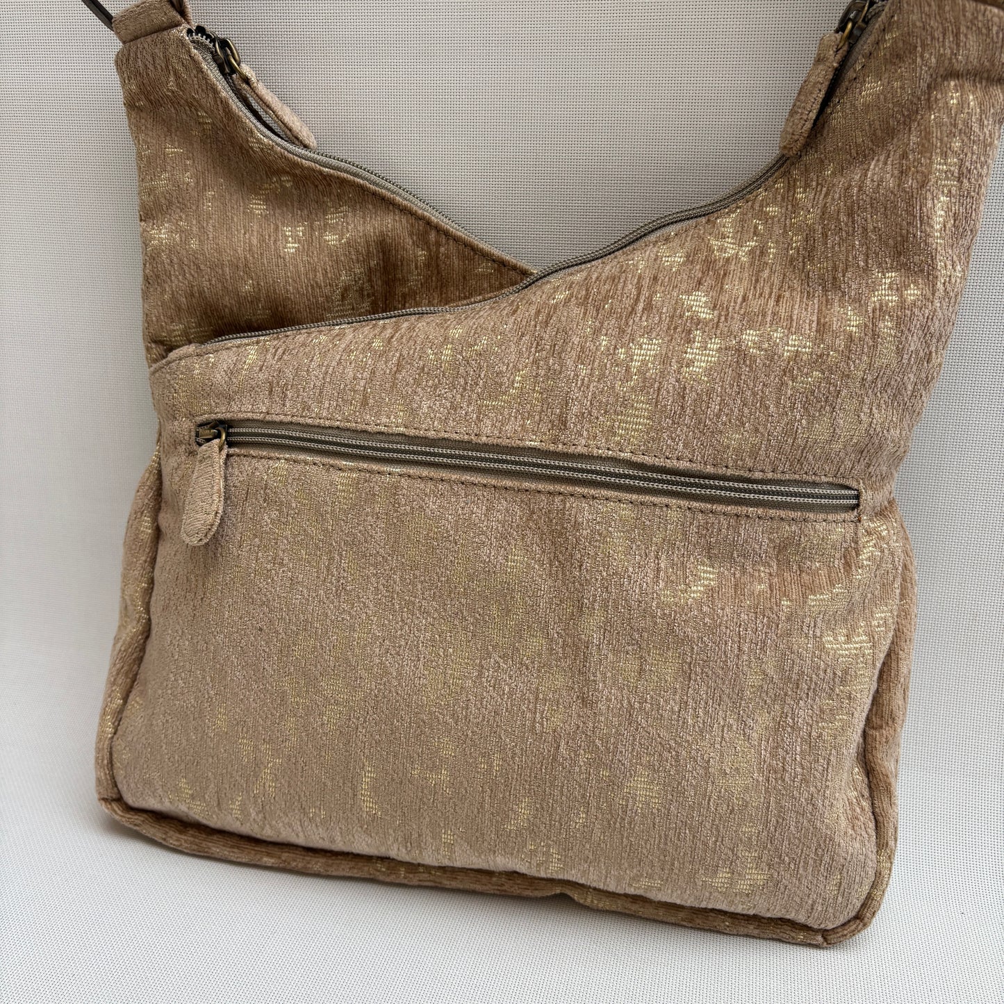 Bolso Bandolera Súper Caomka "Golden Sand Glow" · Pieza Única Núm. 18791