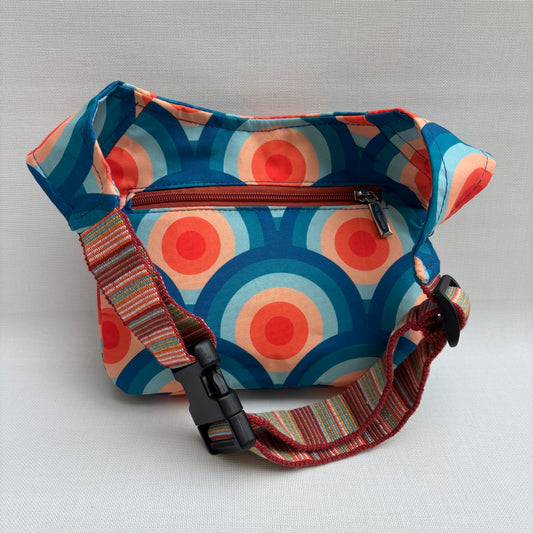 Riñonera "Special Retro Waves" + Bolsillo trasero · Pieza Única Núm. 18136
