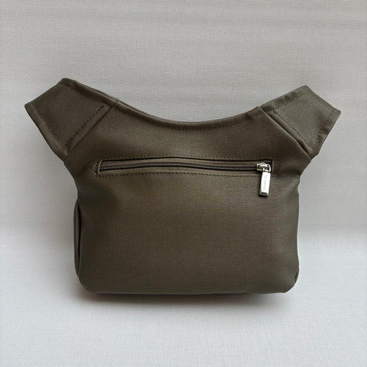 Riñonera "Autumn Green" + Bolsillo trasero · Polipiel · Pieza Única Núm. 18187