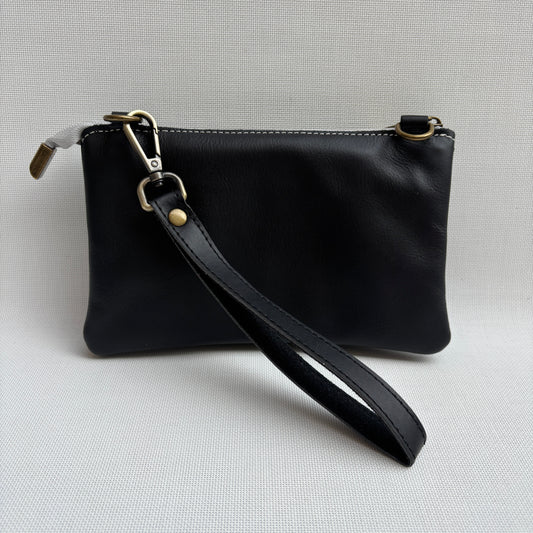 Riñonera multifunción ELEGANT NANO "Black & Silver" · Piel · Pieza Exclusiva Núm. 18146