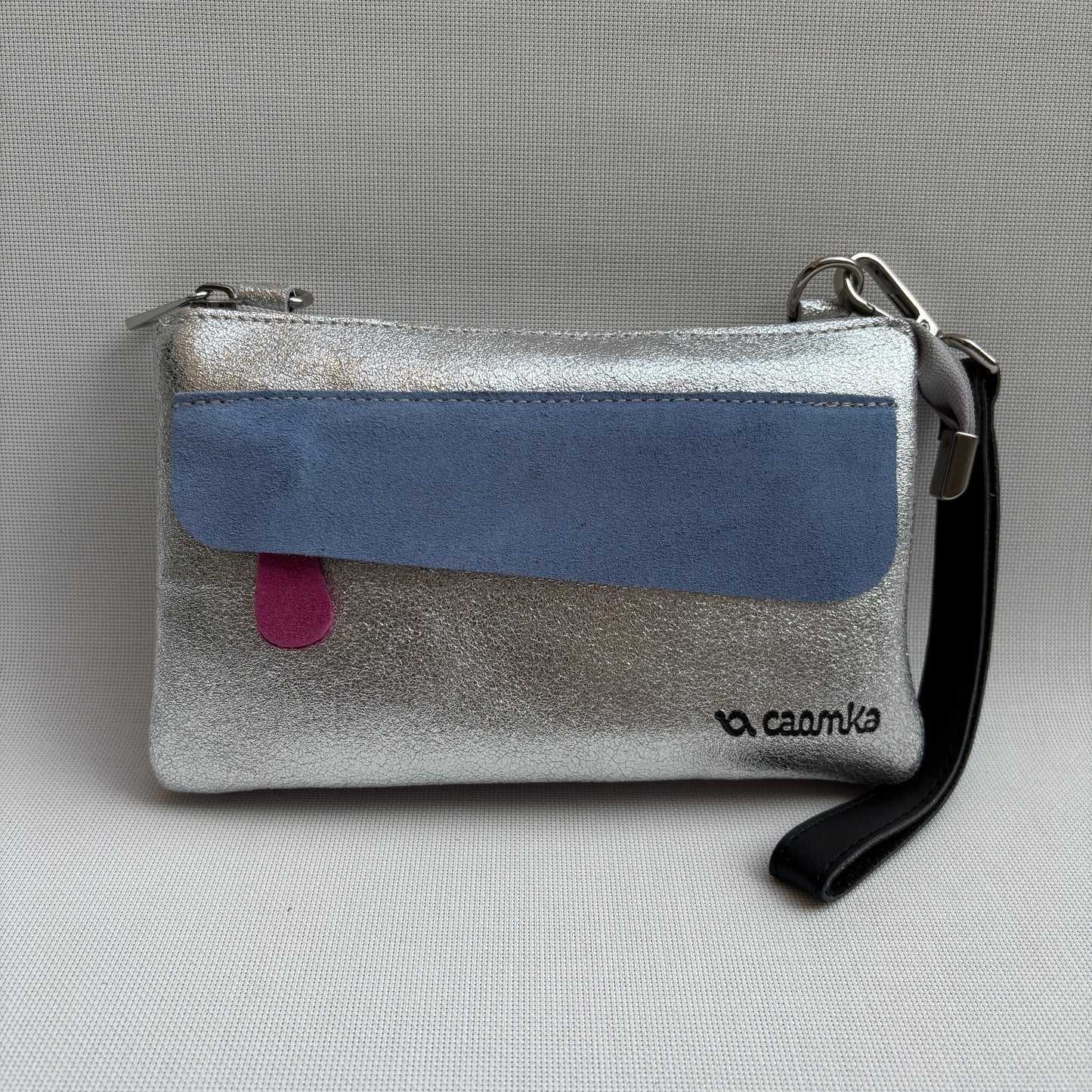 Riñonera multifunción ELEGANT NANO "Silver Sky" · Piel · Pieza Exclusiva Núm. 18147