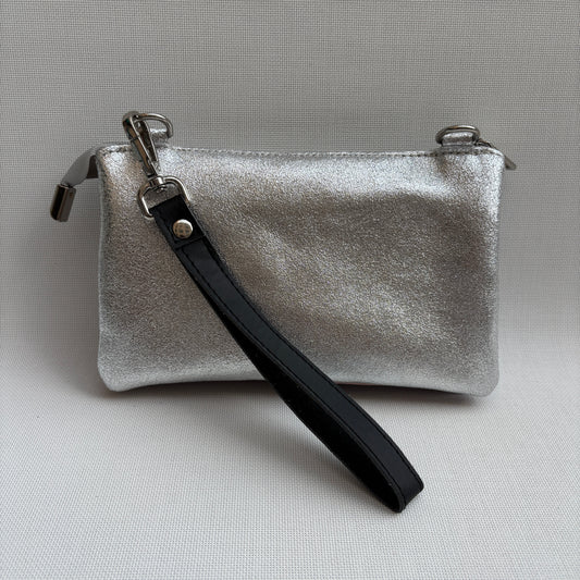 Riñonera multifunción ELEGANT NANO "Silver Sky" · Piel · Pieza Exclusiva Núm. 18147