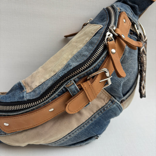 Riñonera RetroChic “Belt Edition” ♻️ Jeans Recycled ♻️ · Edición Limitada · Pieza Única Núm. 18125