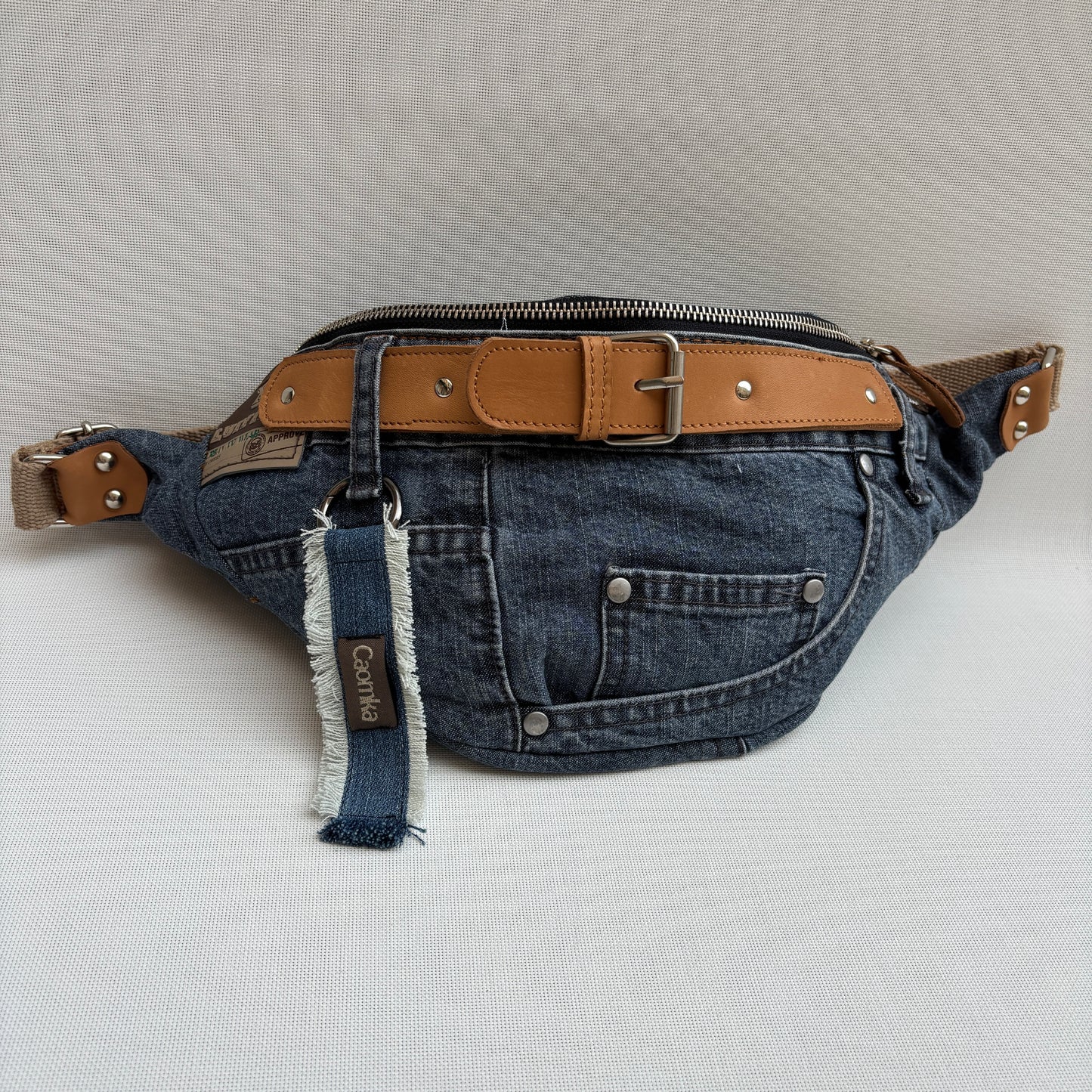 Maxi Retro Chic ♻️ Jeans Recycled ♻️ · Limited Edition · Unique Piece No. 12791