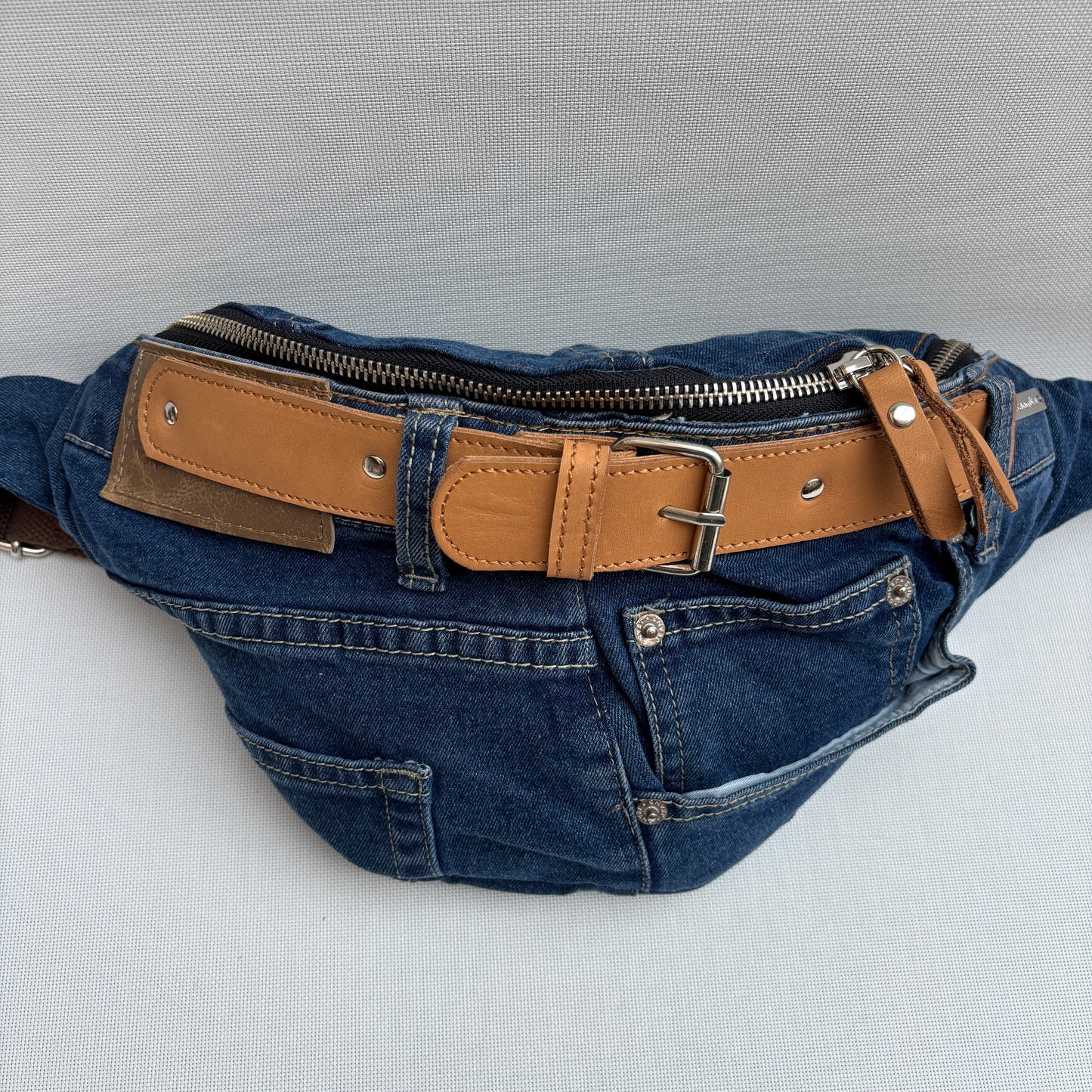 Riñonera RetroChic “Belt Edition” ♻️ Jeans Recycled ♻️ · Edición Limitada · Pieza Única Núm. 18110