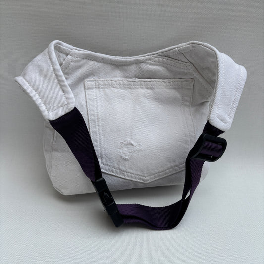 Riñonera "Nepal Rosas ♻️ Jeans Recycled ♻️ · Pieza Única Núm. 17412