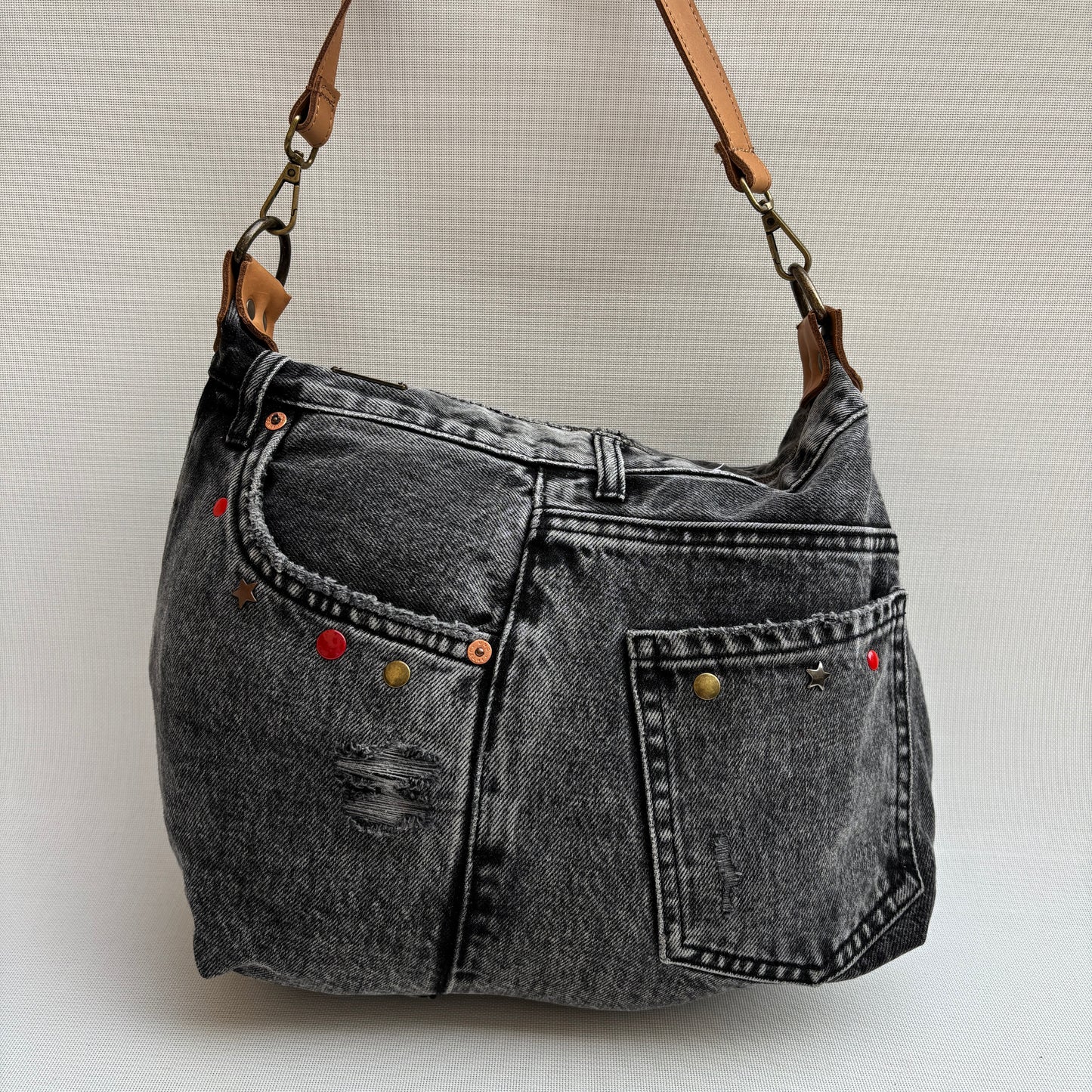Bolso, bandolera vaquero · Multifunción · ♻️ Jeans Recycled ♻️ · Pieza Única Núm. 18144