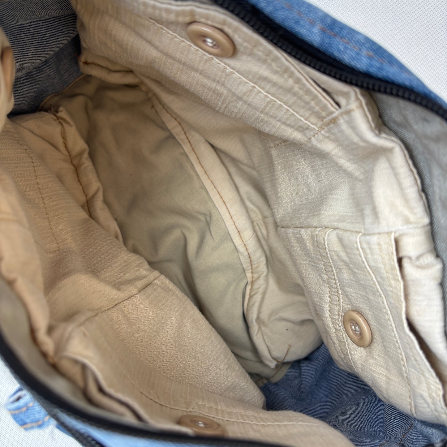 Bolso, bandolora vaquero · Multifunción · ♻️ Jeans Recycled ♻️ · Pieza Única Núm. 18168