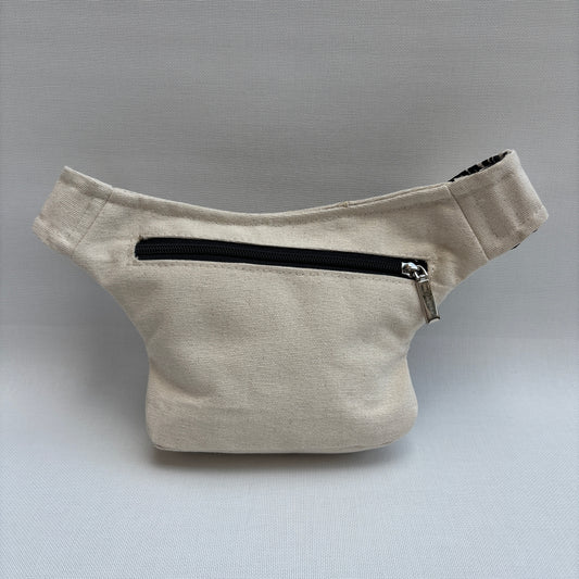 Riñonera Mini "Zebra Animal Print" + Bolsillo trasero extra · Pieza Única Núm. 17439