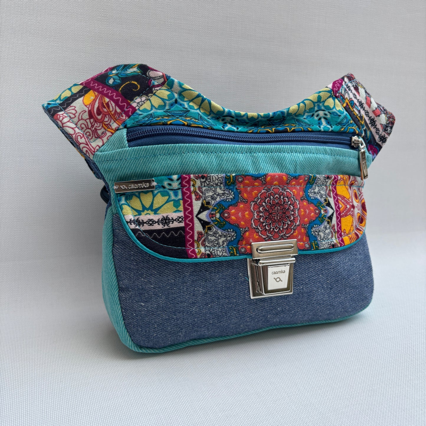 Riñonera "Mandalas Jeans Top" + Bolsillo trasero · Pieza Única Núm. 17441