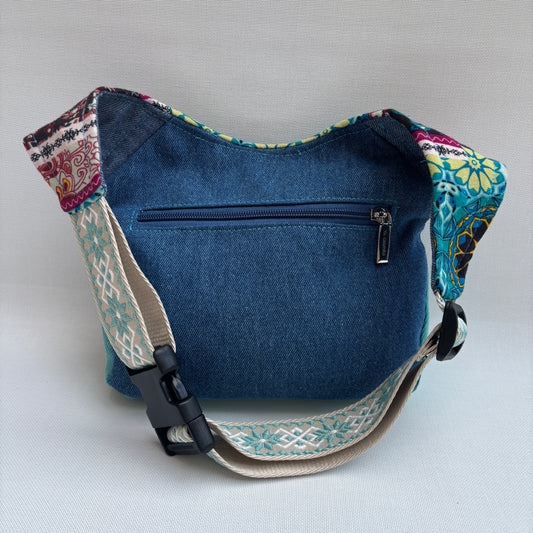 Riñonera "Mandalas Jeans Top" + Bolsillo trasero · Pieza Única Núm. 17441