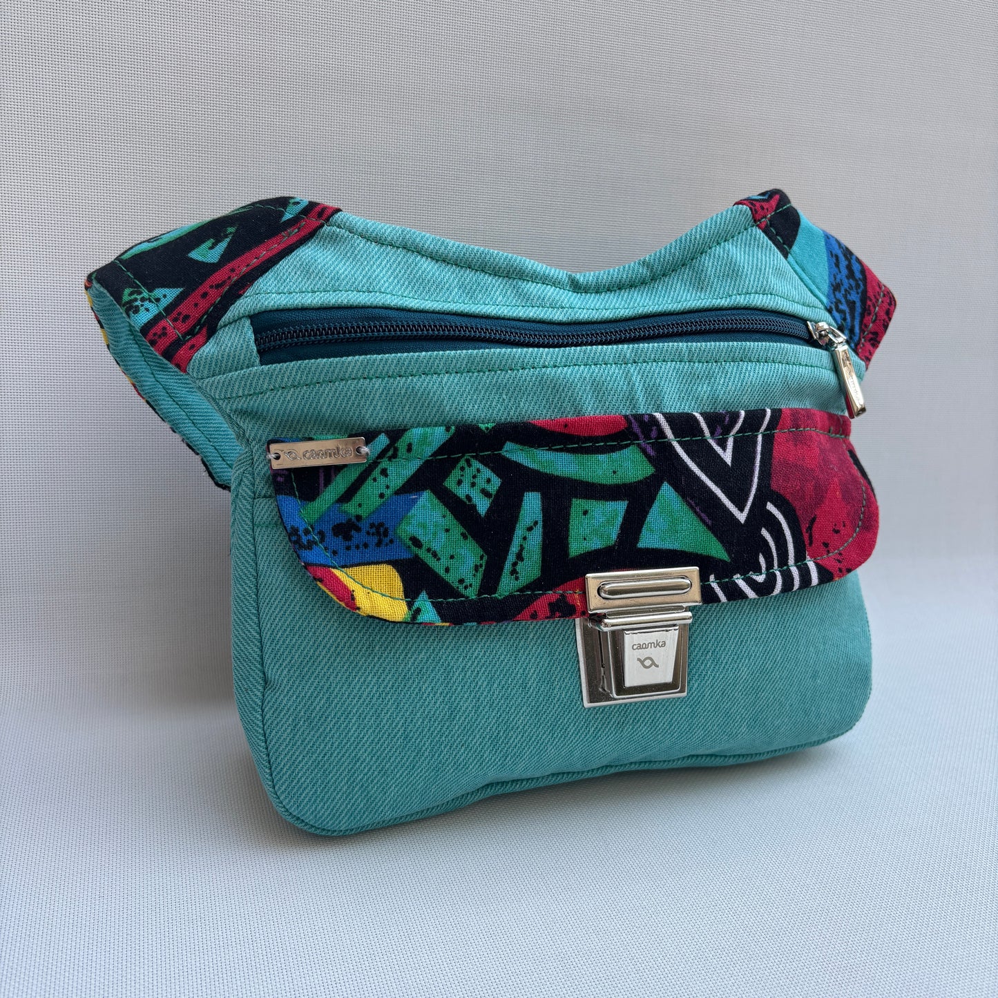Riñonera "Art Patchwork" + Bolsillo trasero · Pieza Única Núm. 17445