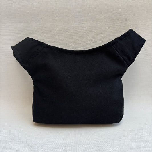 Spezielles schwarzes „Cordura“ & Silber + Gesäßtasche, exklusives Teil Nr. 11492