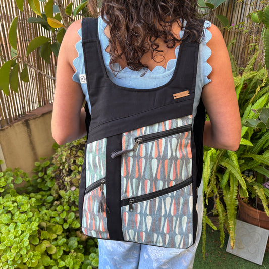 Mochila Multibolsillos Anti-robo "Patchwork" · Ballons · Pieza Exclusiva Núm. 17469