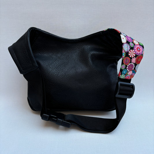 Special Japanese Flowers Vegan Leatherette Unique Piece No. 12983