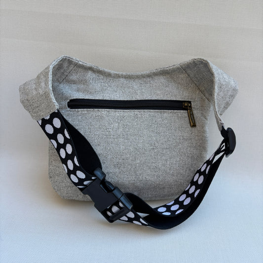 Riñonera "Elegant Party & Dots Top" + Bolsillo trasero · Pieza Única Núm. 19083