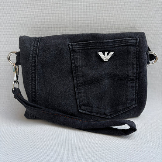 Riñonera NANO multifunción Armani ♻️ Jeans Recycled ♻️ · Pieza Única Núm. 17481