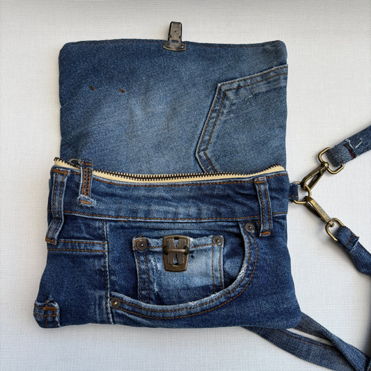 Riñonera NANO multifunción ♻️ Jeans Recycled ♻️ · Pieza Única Núm. 17493
